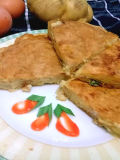 Foto resep Spanish Omlete/ Tortilla de Patatas / Telur Dadar ala Spanyol