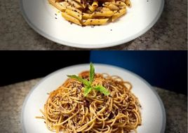 Η μακαρονάδα του φτωχού Spaghetti Aglio e Olio (2 pasta versions)