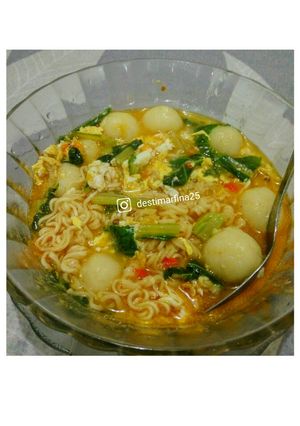 Foto resep Cilok mie kuah pedas