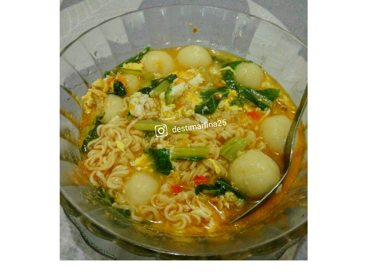 Resep Cilok mie kuah pedas, Lezat Sekali