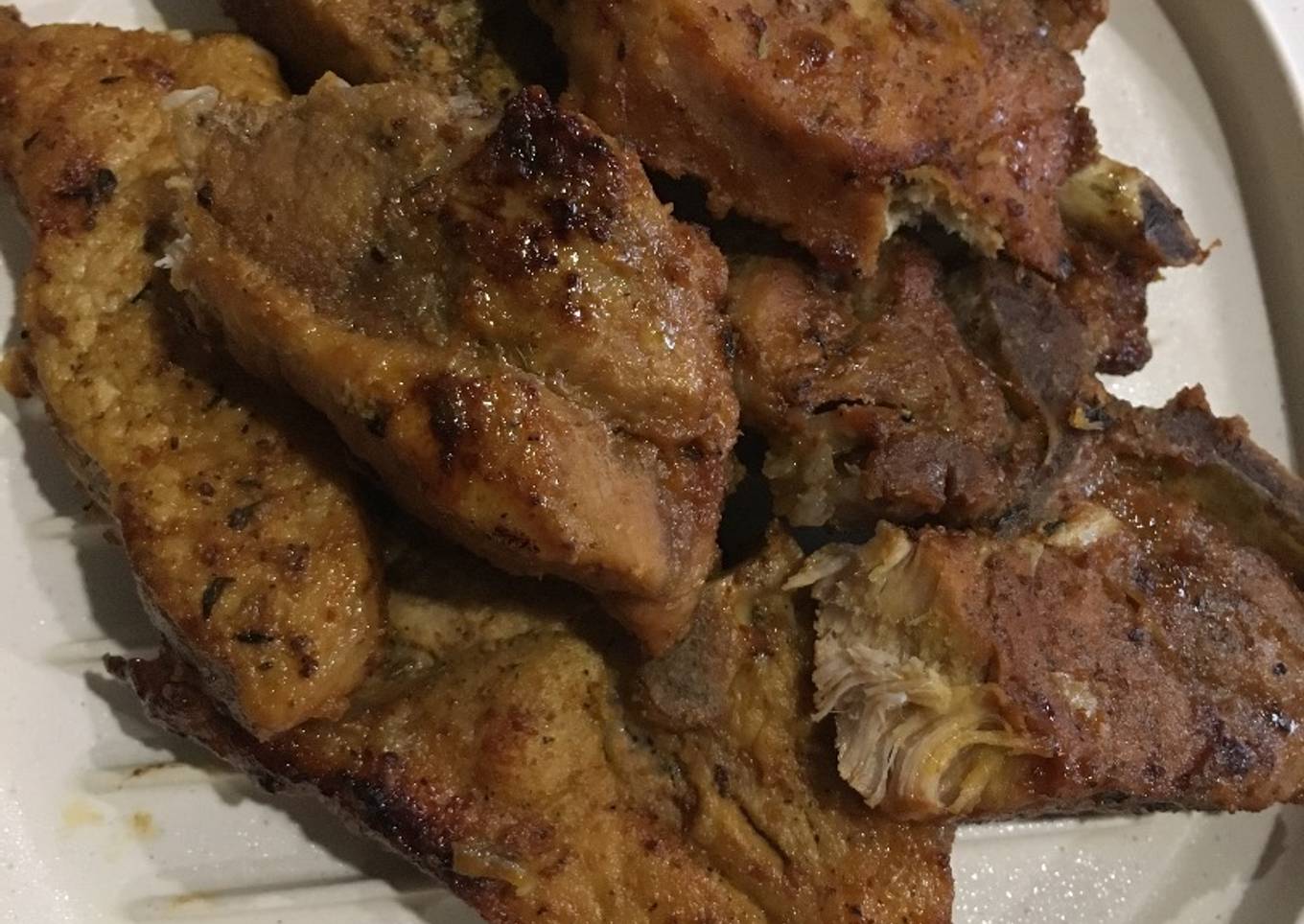 Chuletas de Cerdo con sésamo y naranja