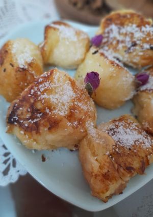 عکسی از دستور شیرینی با نون باگت😃😃😋😋😋😋😍