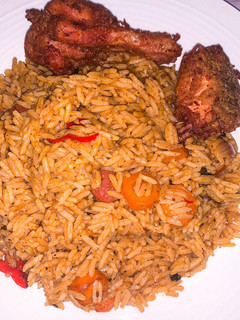 A picture of Jollof Rice.