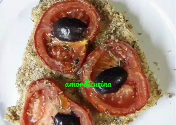 Cotoletta di pescespada alla pizzaiola in forno