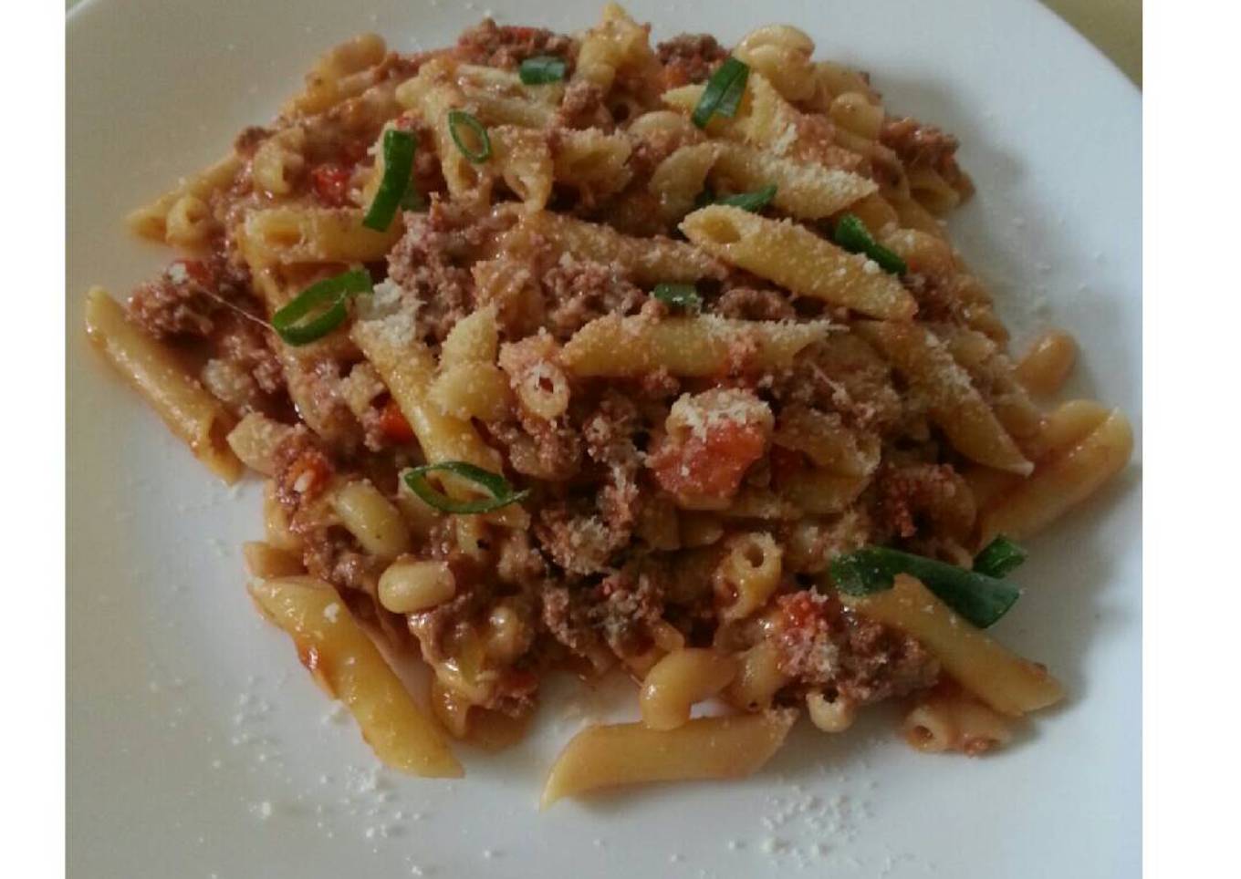 Macarrones con carne