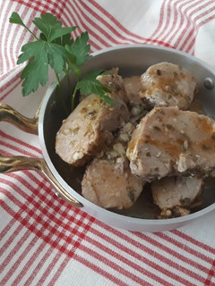 Una foto de Solomillo al horno con vino