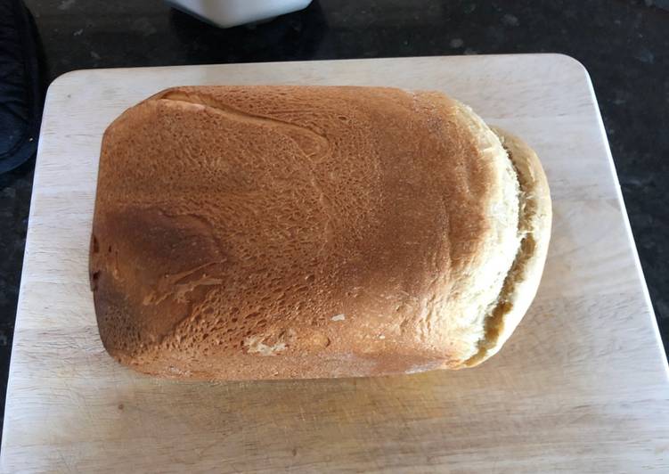 Steps to Make Super Quick Homemade Machine white bread