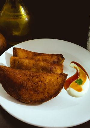 A picture of Beef Stuffed Pancake Fry.