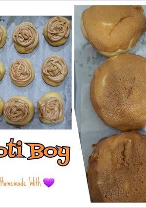 Foto resep Mexican Coffee Bun alias "Roti Boy" (takaran sendok)