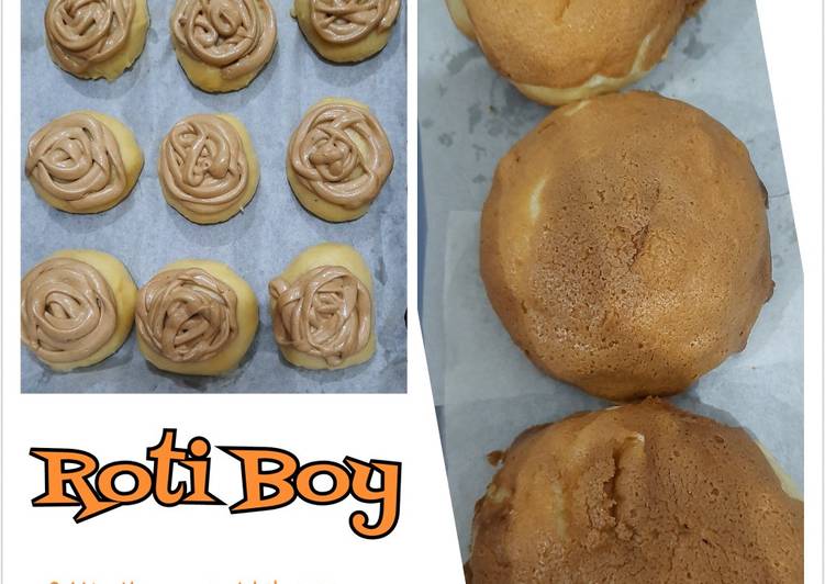 Mexican Coffee Bun alias "Roti Boy" (takaran sendok)