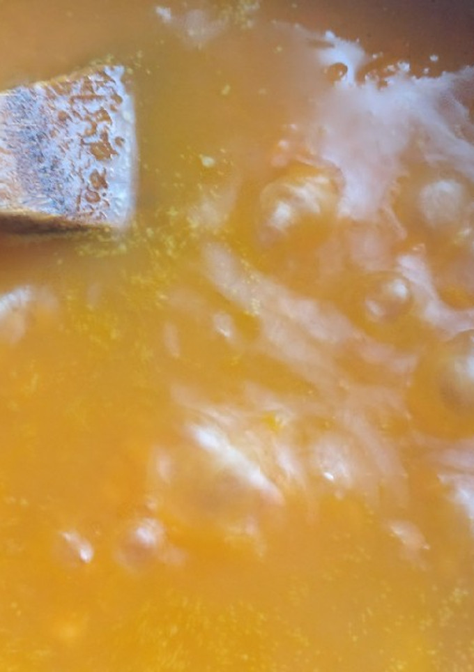 Una foto de Crema de calabaza con batata receta fácil y saludable