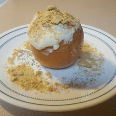 A picture of Cheesecake stuffed apples.