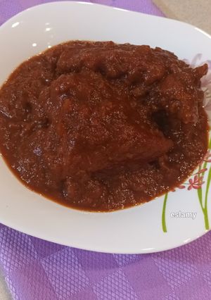 عکسی از دستور مرغ با سس هلو