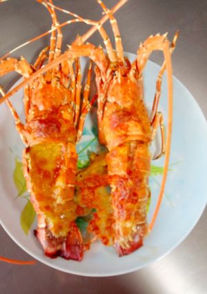 รูปของ กุ้งมังกรอบชีส