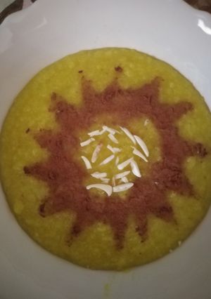 عکسی از دستور شله زرد
