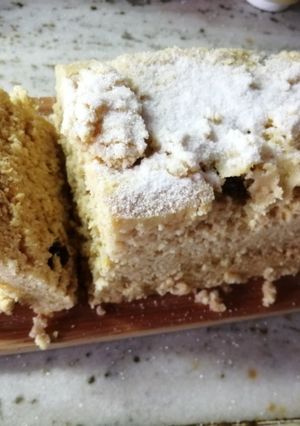 Una foto de Pan de naranja, pasas y avena en microondas