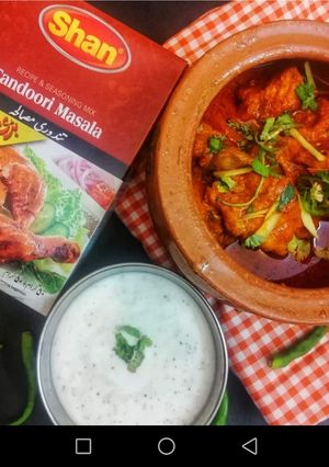 A picture of Tandoori chicken handi.