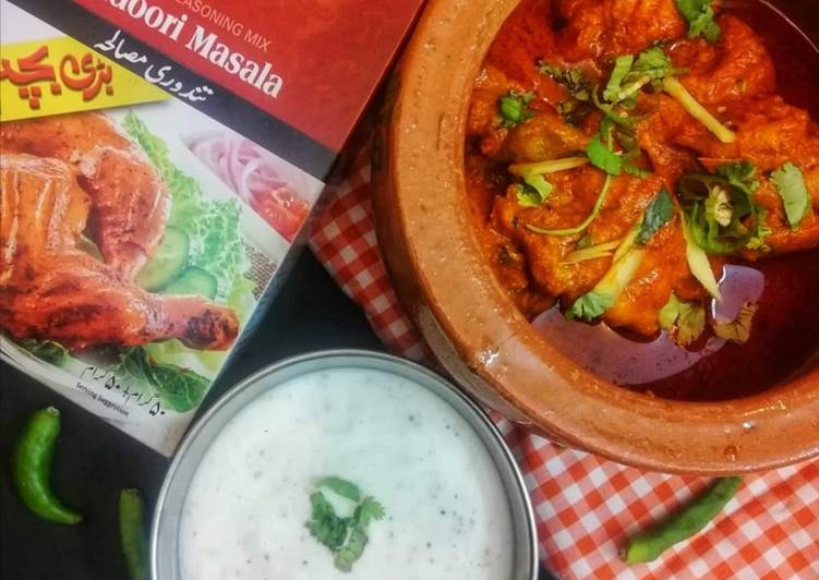 Steps to Prepare Perfect Tandoori chicken handi