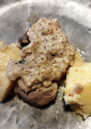 Une photo de Sauce moutarde et échalotes
