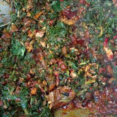 A picture of Vegetable soup.