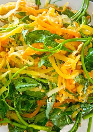 Hình của món Gỏi rau muống.