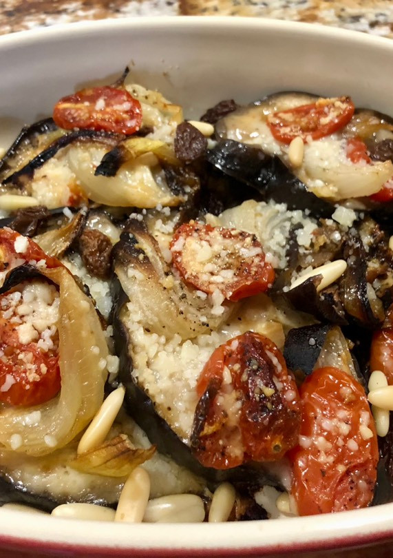 Una foto de Berenjenas al horno Jamie Oliver