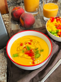 Una foto de Gazpacho de melocotón en MyCook Touch
