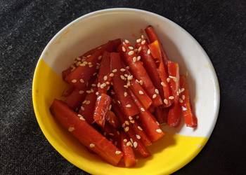 Update, Prepare Recipe Honey glazed Carrots Home Style