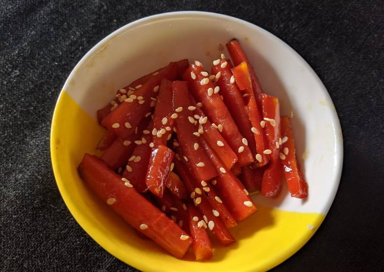Simple Way to Make Super Quick Homemade Honey glazed Carrots