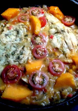 Una foto de Pechugas de Pollo con Salsa de Mango