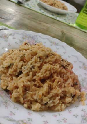 Una foto de Arroz veggie cremoso 💚