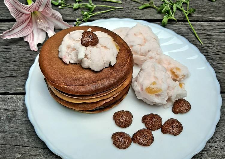 Fluffy Chocolate Pancake