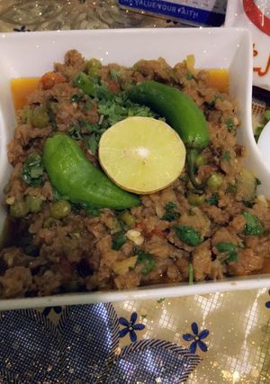 A picture of Khara masala qeema.