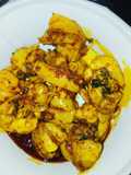 Fried water snail