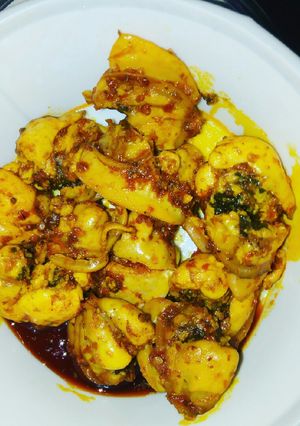 A picture of Fried water snail.