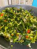 Tumis daun dan bunga pepaya