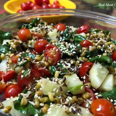 A picture of Cherry Tomato Spinach Salad – Super Healthy Salad.