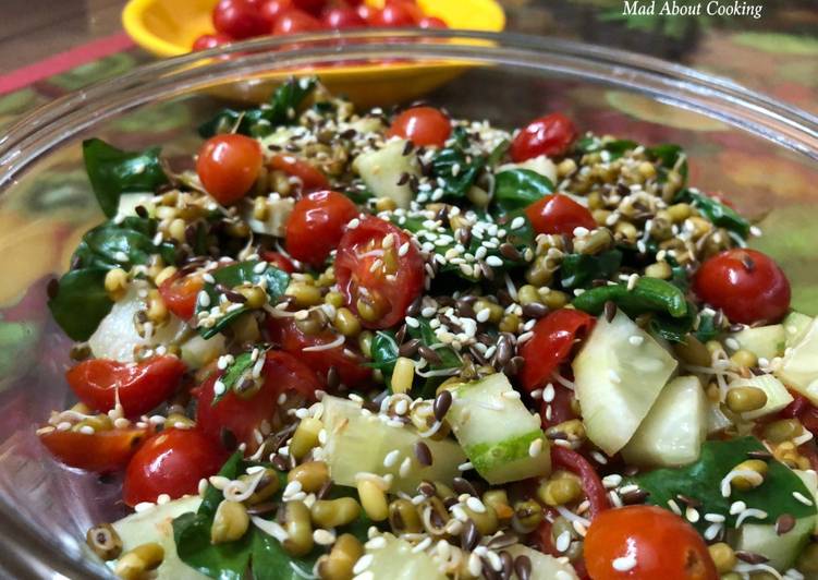 How to Make Super Quick Homemade Cherry Tomato Spinach Salad ??? Super Healthy Salad