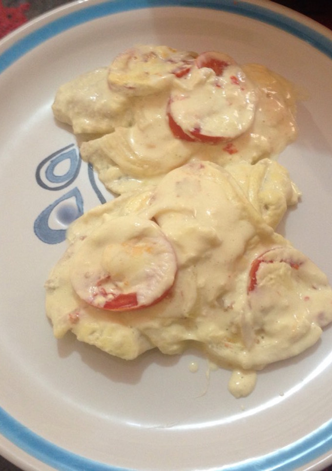 Una foto de Filete de pescado 🐠 a la crema