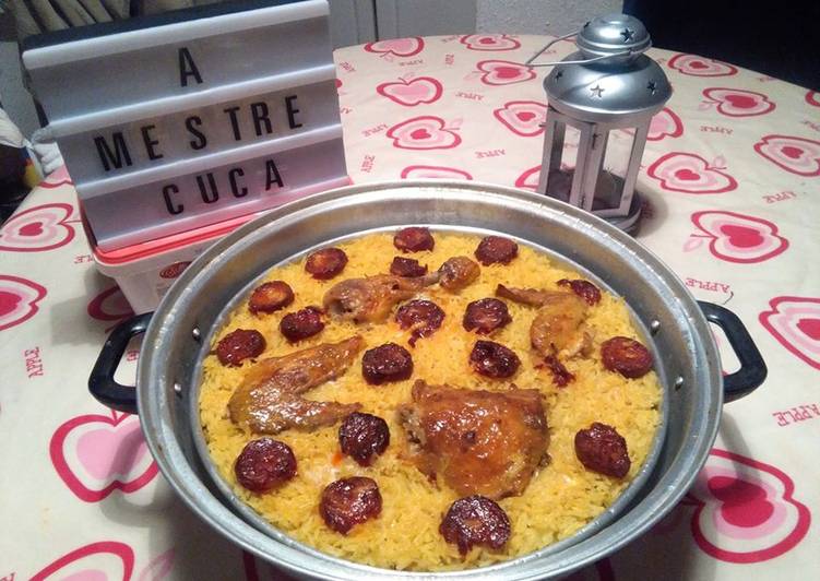 Steps to Make Super Quick Homemade Arroz de frango no forno