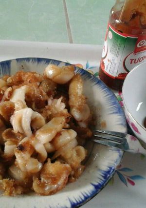 Hình của món Mực chiên giòn.