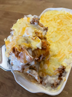 Una foto de Moussaka: Lasaña de berenjena muy fácil - Receta de batch cooking