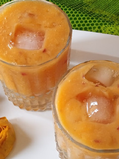 A picture of Mango Plum Mocktail.