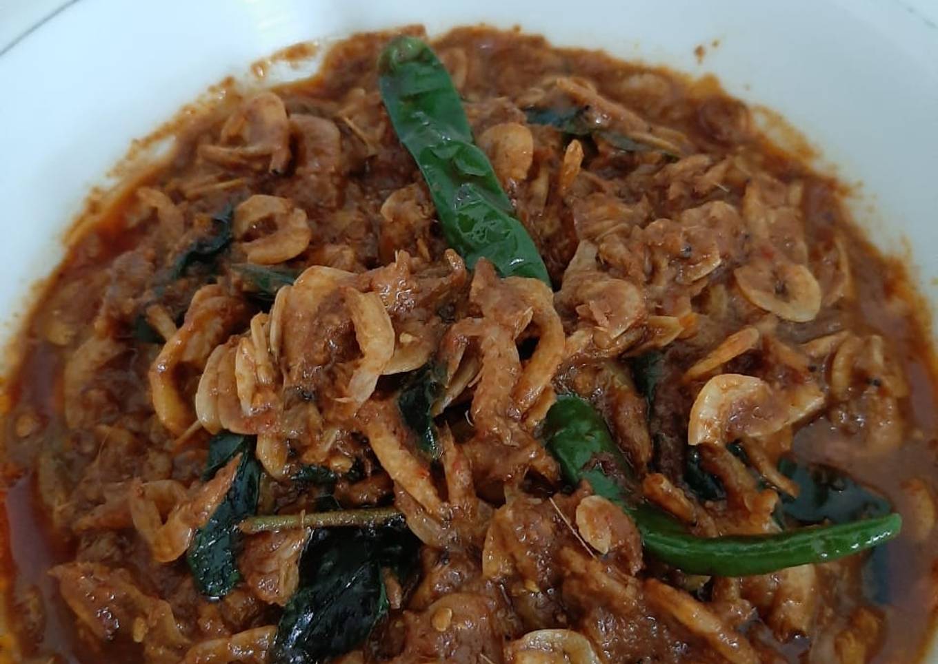 Phep sabee (tumis udang rebon)