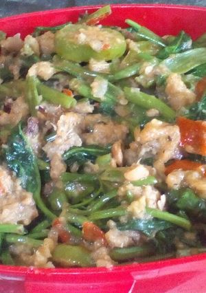 Foto resep Oseng oncom kangkung