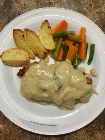 Cara Mudah Membuat Resep Steak ayam saus mushroom yang Lezat Anti Ribet, Mantap