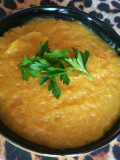 عکسی از دستور سوپ کدو حلوایی