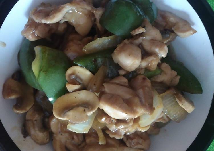 Ayam Cah Jamur Shitake dan PaprikaπππΏπ°π§πEllen