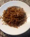 Cá cơm khô ram mắm