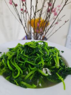 Hình của món Rau cải xoong xào tỏi.